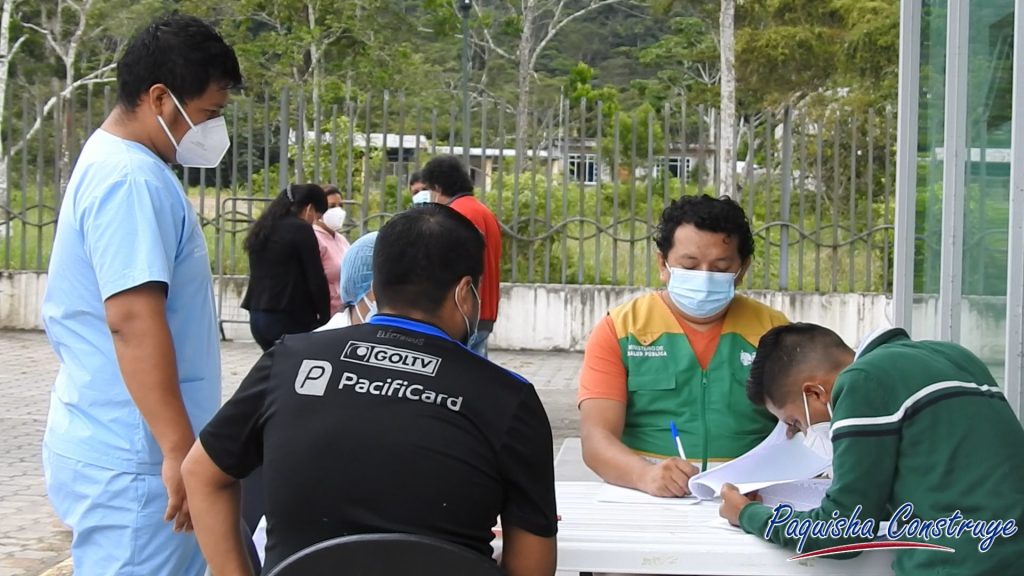 Docentes de Paquisha vacunacion