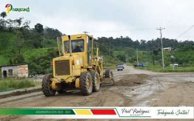 TRABAJAMOS EN EL MANTENIMIENTO DE CALLES EN LA CIUDAD DE PAQUISHA