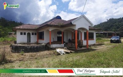 GAD PAQUISHA REALIZA RECONSTRUCCIÓN DE LA CASA COMUNAL DEL BARRIO SANTA ROSA