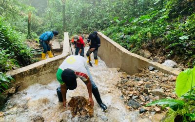 Se ejecutan trabajos de reparación en el sistema de agua potable de Paquisha